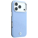 BMW iPhone 17 Pro/iPhone 18 Pro Deksel Inclined Deboss Blå
