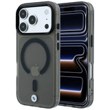 BMW iPhone 17 Pro/iPhone 18 Pro Deksel Frosted Metal Logo Svart