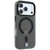 BMW iPhone 17 Pro Max/iPhone 18 Pro Max Deksel Frosted Metal Logo Svart