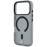 BMW iPhone 17 Pro Max/iPhone 18 Pro Max Deksel Frosted Metal Logo Svart