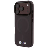 BMW iPhone 17 Pro/iPhone 18 Pro Deksel M Frosted Metal Logo Burgundy