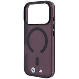BMW iPhone 17 Pro/iPhone 18 Pro Deksel M Frosted Metal Logo Burgundy