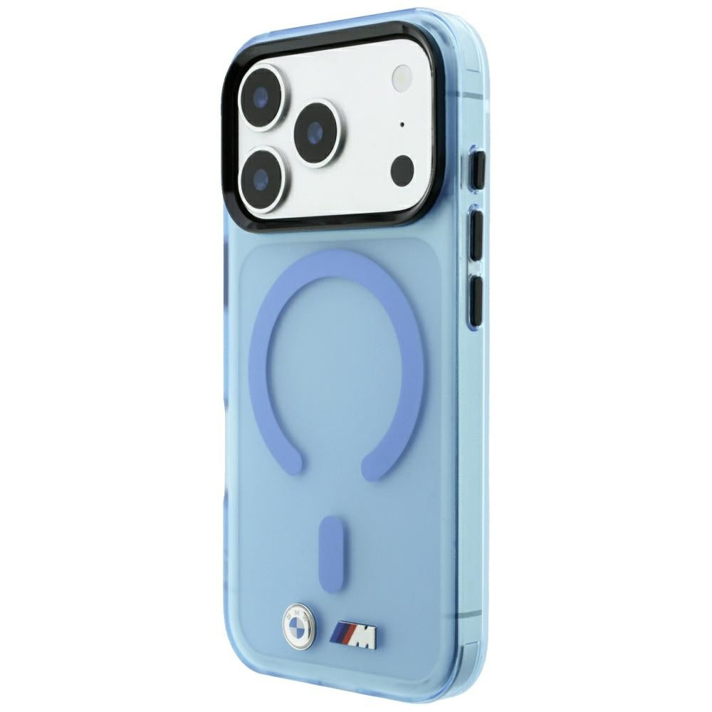 BMW iPhone 17 Pro/iPhone 18 Pro Deksel M Frosted Metal Logo Blå