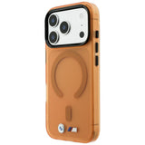 BMW iPhone 17 Pro/iPhone 18 Pro Deksel M Frosted Metal Logo Oransje