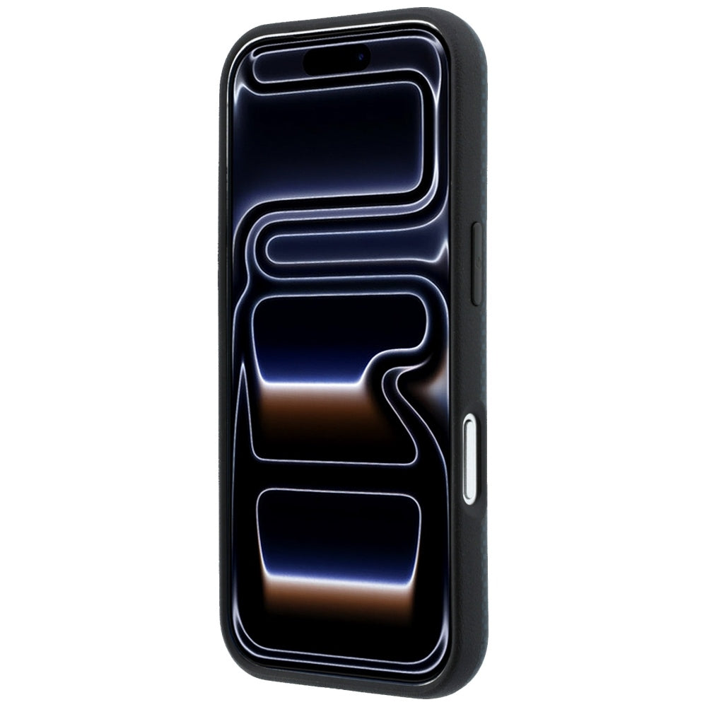 BMW iPhone 17 Pro/iPhone 18 Pro Deksel M Quadrille Kevlar med metallogo marineblå