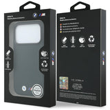 BMW iPhone 17 Pro/iPhone 18 Pro Deksel M Quadrille Kevlar med metallogo marineblå