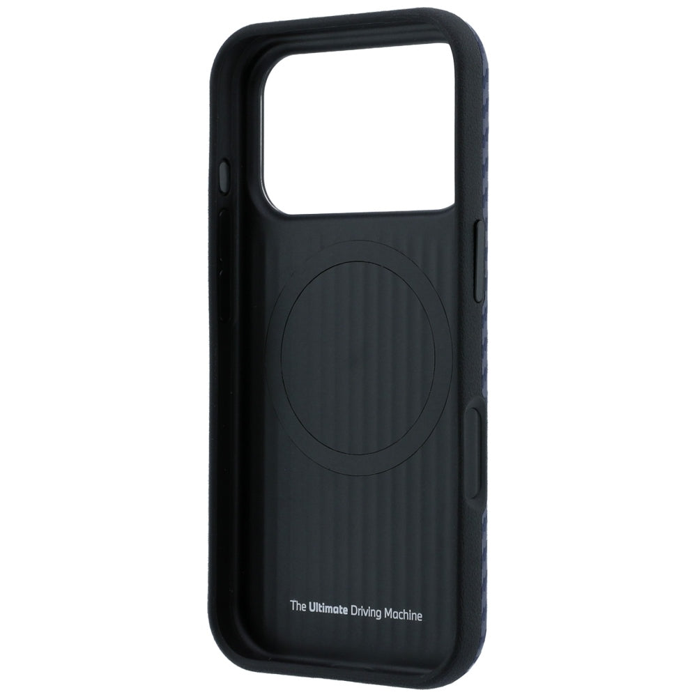 BMW iPhone 17 Pro Max/iPhone 18 Pro Max Deksel M Carbon Metal Logo Navy