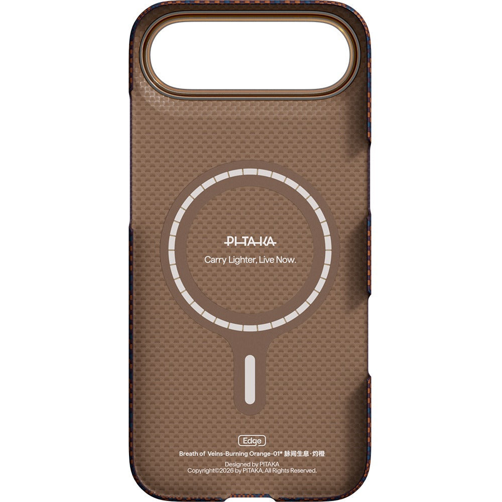 Pitaka iPhone Air Deksel Edge MagSafe Burning Oransje