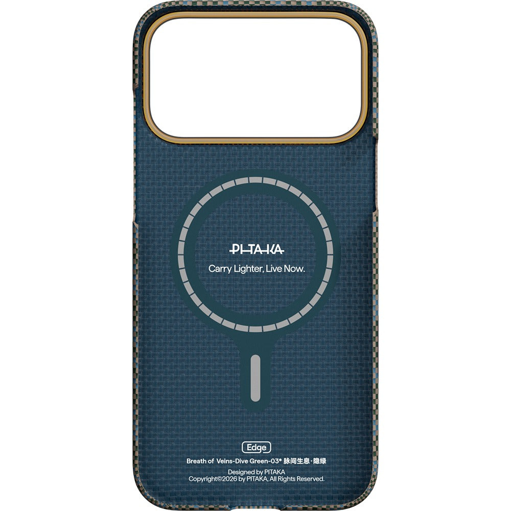 Pitaka iPhone 17 Pro Deksel Edge MagSafe Dive Green