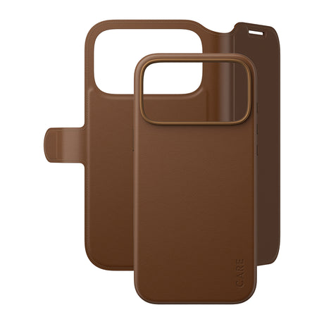 CARE by PanzerGlass iPhone 17 Pro Max/iPhone 18 Pro Max Etui Tango Wallet MagSafe Brun