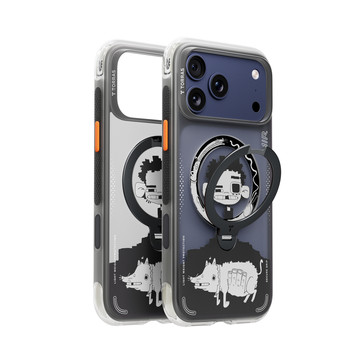 Torras iPhone 17 Pro Deksel Ostand Q3 Air Gawx Dawnbreak Guard