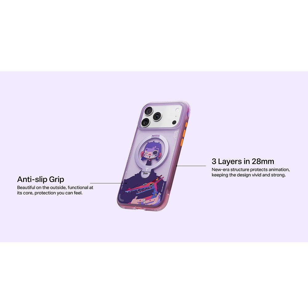 Torras iPhone 17 Pro Deksel Ostand Q3 Air Gawx Neon Night Muse