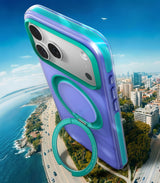 Torras iPhone 17 Pro Deksel Ostand O3 Hue Indigo Blue