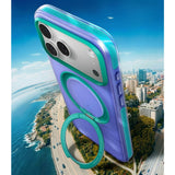 Torras iPhone 17 Pro Deksel Ostand O3 Hue Indigo Blue