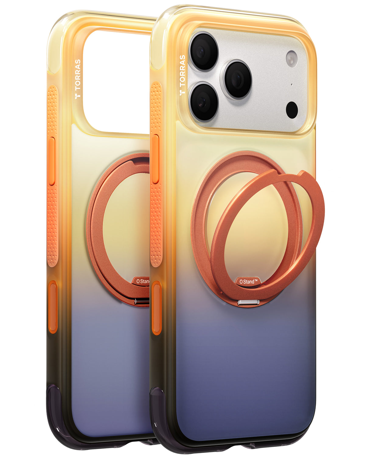 Torras iPhone 18 Pro Deksel Ostand O3 Air Gradient Arizona Glow