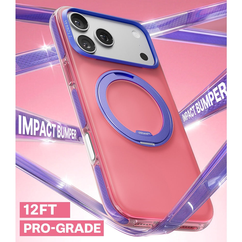 Torras iPhone 17 Pro Max Deksel Ostand O3 Hue Blush Pink
