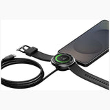 Energea Flow Duo 2-i-1 USB-C Ladekabel med Samsung Galaxy Watch lader 1.5m