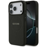 Guess iPhone 17 Pro/iPhone 18 Pro Deksel med kornet tekstur Svart