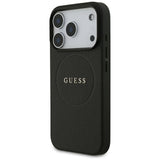 Guess iPhone 17 Pro/iPhone 18 Pro Deksel med kornet tekstur Svart