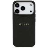 Guess iPhone 17 Pro/iPhone 18 Pro Deksel med kornet tekstur Svart