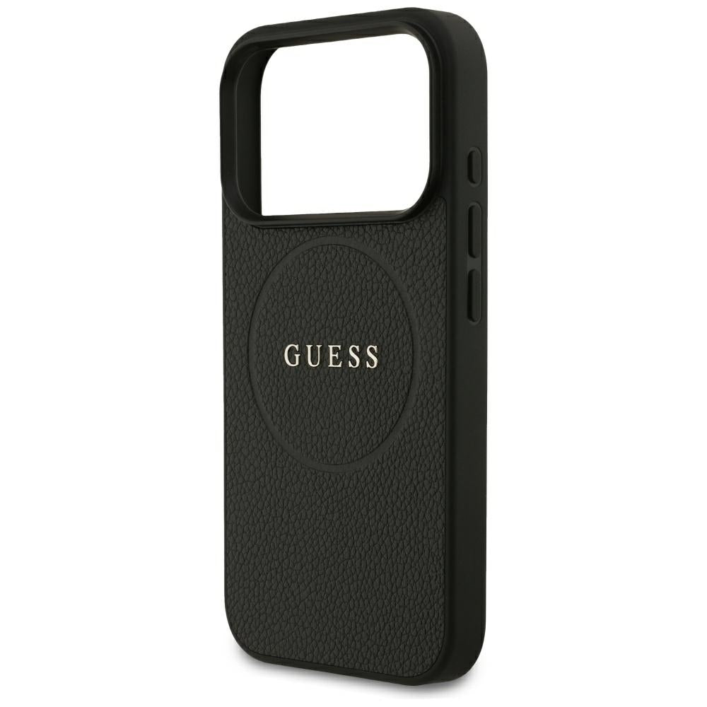 Guess iPhone 17 Pro/iPhone 18 Pro Deksel med kornet tekstur Svart