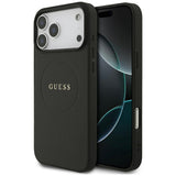 Guess iPhone 17 Pro Max/iPhone 18 Pro Max Deksel Grained Svart