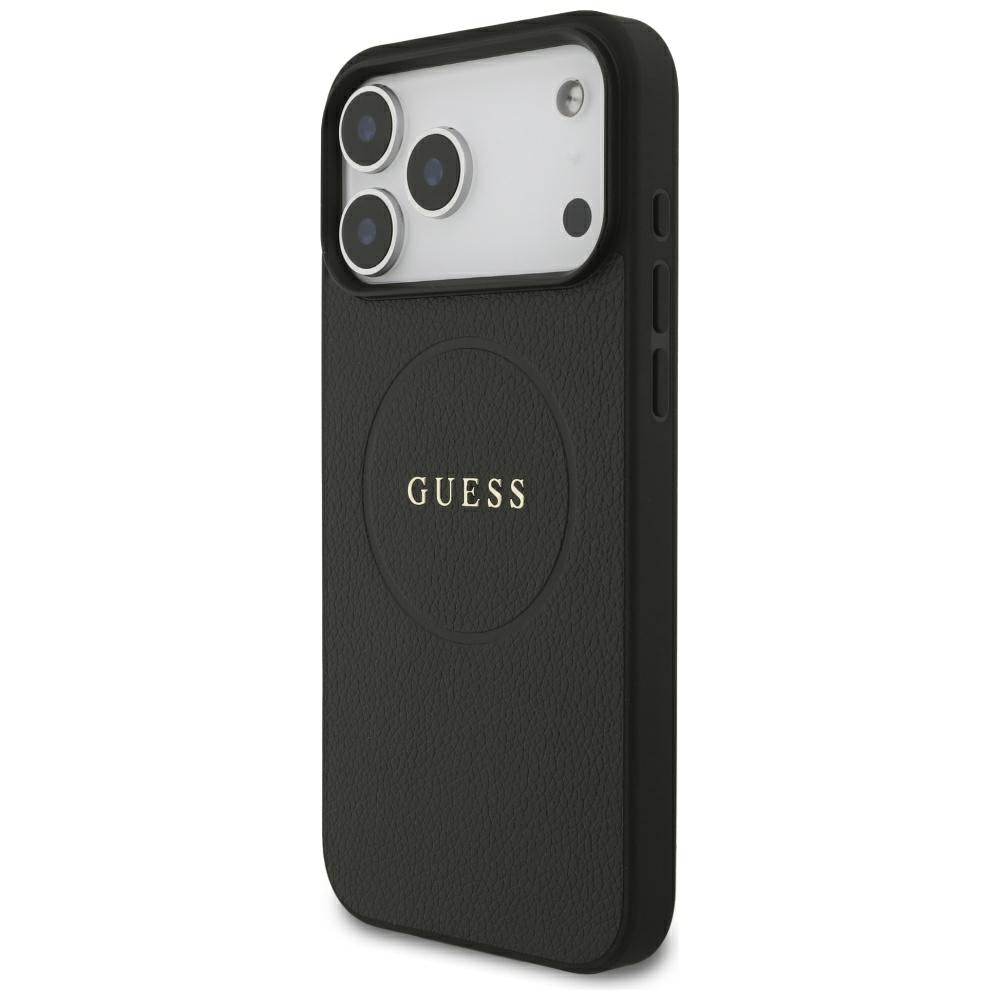 Guess iPhone 17 Pro Max/iPhone 18 Pro Max Deksel Grained Svart