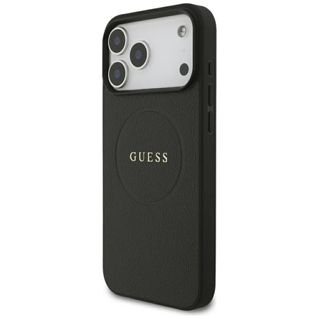 Guess iPhone 17 Pro Max/iPhone 18 Pro Max Deksel Grained Svart