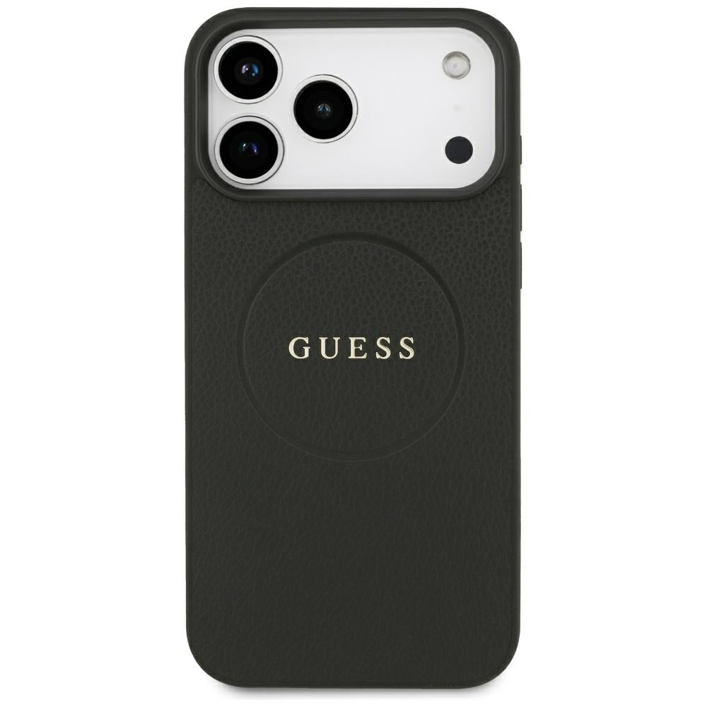 Guess iPhone 17 Pro Max/iPhone 18 Pro Max Deksel Grained Svart