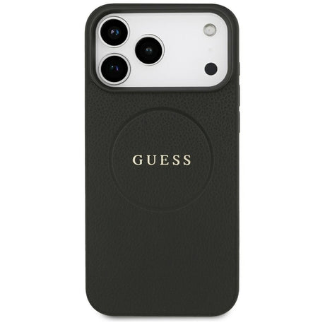 Guess iPhone 17 Pro Max/iPhone 18 Pro Max Deksel Grained Svart