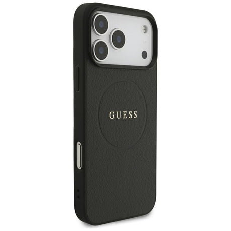 Guess iPhone 17 Pro Max/iPhone 18 Pro Max Deksel Grained Svart