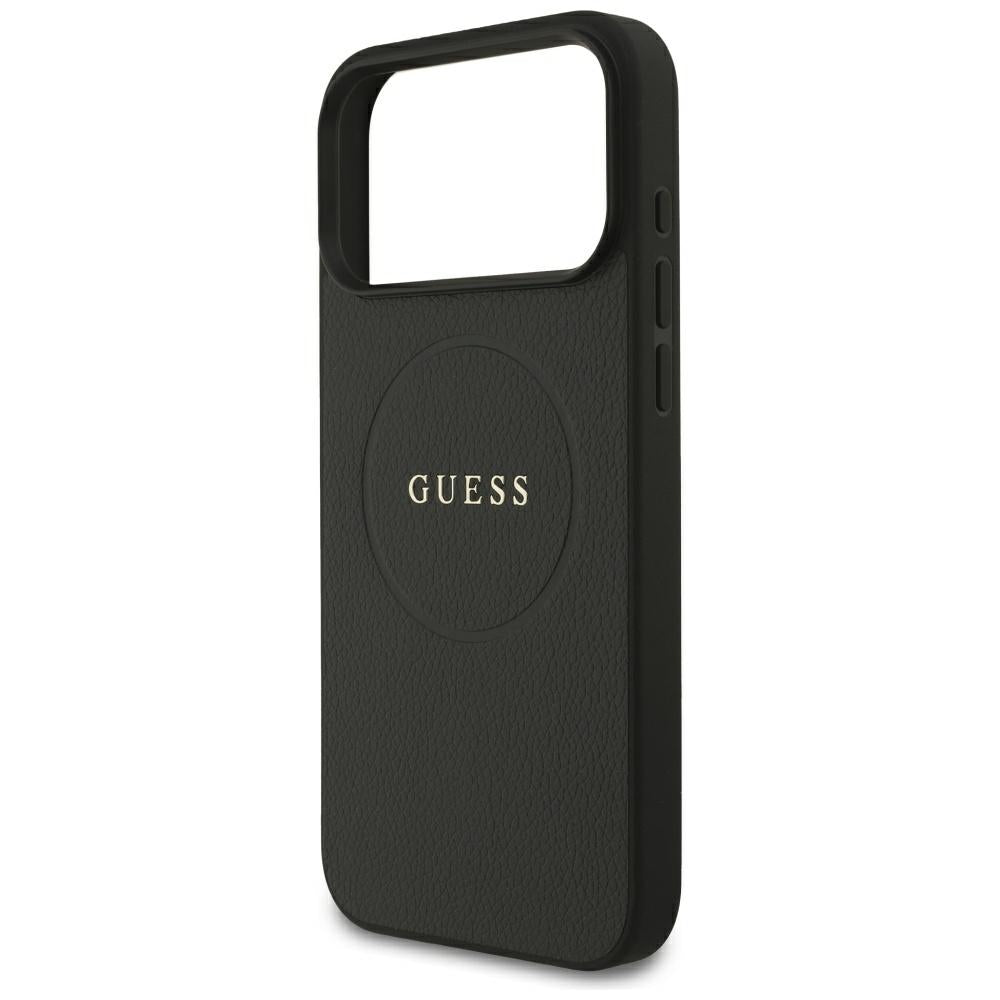 Guess iPhone 17 Pro Max/iPhone 18 Pro Max Deksel Grained Svart