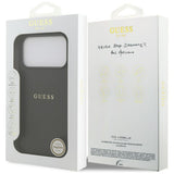 Guess iPhone 17 Pro Max/iPhone 18 Pro Max Deksel Grained Svart