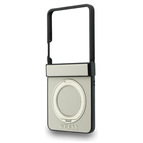 Guess Samsung Galaxy Z Flip 8 Deksel Ring Stand MagSafe Gull