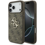 Guess iPhone 17 Pro/iPhone 18 Pro Deksel 4G Big Logo Brun