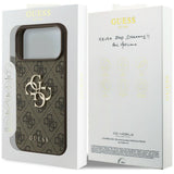 Guess iPhone 17 Pro/iPhone 18 Pro Deksel 4G Big Logo Brun