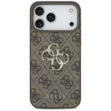 Guess iPhone 17 Pro Max/iPhone 18 Pro Max Deksel 4G Big Logo Brun