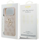 Guess iPhone 17 Pro Max/iPhone 18 Pro Max Deksel 4G Big Logo Rosa