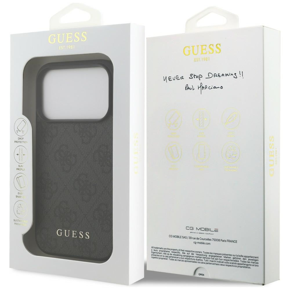 Guess iPhone 17 Pro/iPhone 18 Pro Deksel 4G Classic Svart