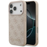 Guess iPhone 17 Pro/iPhone 18 Pro Deksel 4G Classic Rosa