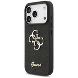 Guess iPhone 17 Pro/iPhone 18 Pro Deksel Fixed Glitter Svart