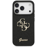 Guess iPhone 17 Pro/iPhone 18 Pro Deksel Fixed Glitter Svart