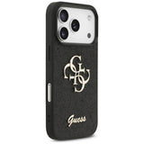 Guess iPhone 17 Pro/iPhone 18 Pro Deksel Fixed Glitter Svart