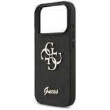 Guess iPhone 17 Pro/iPhone 18 Pro Deksel Fixed Glitter Svart