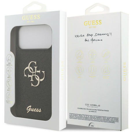 Guess iPhone 17 Pro Max/iPhone 18 Pro Max Deksel Fixed Glitter Svart