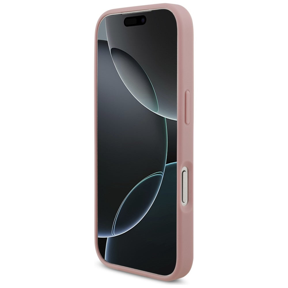 Guess iPhone 17 Pro/iPhone 18 Pro Deksel Fixed Glitter Rosa