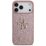 Guess iPhone 17 Pro Max/iPhone 18 Pro Max Deksel Fixed Glitter Rosa