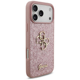 Guess iPhone 17 Pro Max/iPhone 18 Pro Max Deksel Fixed Glitter Rosa