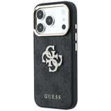 Guess iPhone 17 Pro Max/iPhone 18 Pro Max Deksel 4G Strass-logo Svart