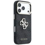 Guess iPhone 17 Pro Max/iPhone 18 Pro Max Deksel 4G Strass-logo Svart